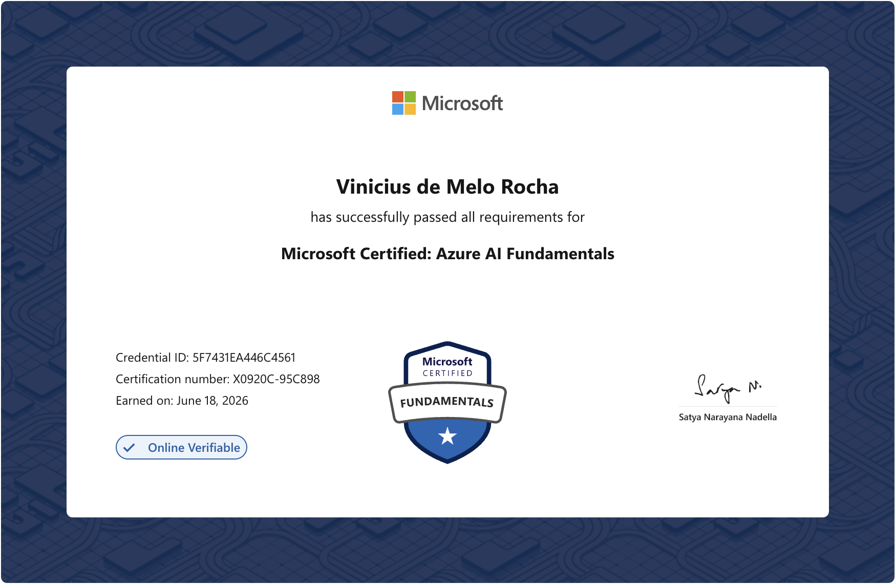 Certificação Azure AI Fundamentals